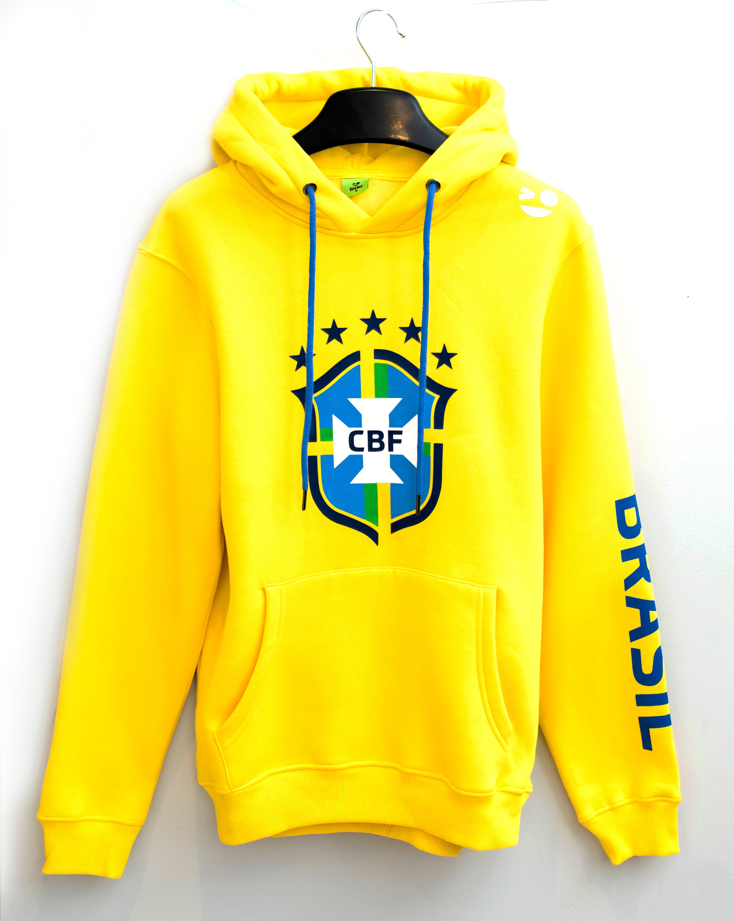 Official Brazil Football Badge Hoodie (Yellow): Buy Online on Offer